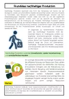 Vorschau - Arbeitsblätter - Nachhaltige Produktion: Ressourcenschonung & Kreislaufwirtschaft - Seite 1