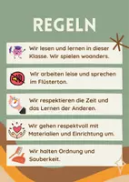 Vorschau - Poster - Regeln im Klassenzimmer / Flur / Lernraum, Verhalten - Seite 2