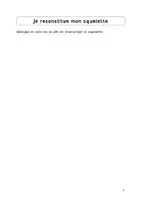 Aperçu - Feuilles d'exercices - Dossier corps humain - squelette - avec corrigé - Page 2