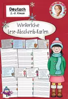 Vorschau - Arbeitsblätter - Lese-Abschreib-Karten Winter Deutsch Lesen und Abschreiben - Deckblatt