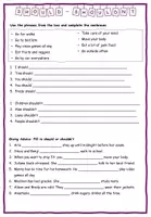 Vorschau - Arbeitsblätter - Should-Shouldnt: Explanation, Exercises + Solution - Seite 2