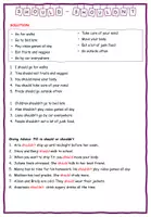 Vorschau - Arbeitsblätter - Should-Shouldnt: Explanation, Exercises + Solution - Seite 3
