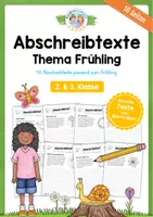 Vorschau - Arbeitsblätter - 10 Abschreibtexte zum Frühling - Deckblatt