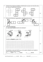 Vorschau - Arbeitsblätter - Matheprobe 3/4 - Geometrische Körper, Würfelnetze, Baupläne - Seite 3