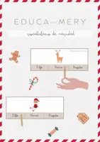 Vista previa - Refuerzo / NEE / Materiales de apoyo - VOCABULARIO DE NAVIDAD CON PINZAS - Portada