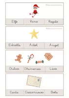 Vista previa - Refuerzo / NEE / Materiales de apoyo - VOCABULARIO DE NAVIDAD CON PINZAS - página 2
