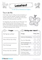 Vorschau - Arbeitsblätter - 10 Leseübungen zum Frühling (Lesen & Verstehen) - Seite 1