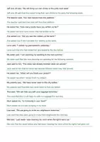 Vorschau - Arbeitsblätter - Reported Speech - sentences, questions, all tenses - Seite 3