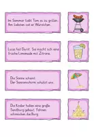 Vorschau - Arbeitsblätter - Lesespiel Sommer: Sätze lesen, Bilder zuordnen Deutsch Klasse 2 - Seite 3