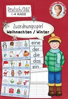 Vorschau - Arbeitsblätter - Zuordnungsspiel Winter Deutsch DAZ - Deckblatt