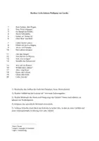 Vorschau - Arbeitsblätter - Rastlose Liebe von Goethe - Deckblatt