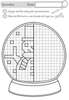 Vorschau - Arbeitsblätter - Winter Spiegelsymmetrie - Spiegeln an einer Symmetrieachse - Seite 3