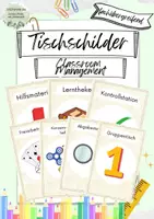 Vorschau - Stationenlernen - Tischschilder für ein besseres Classroom Management - Deckblatt