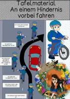 Vorschau - Poster - Tafelmaterial- An einem Hindernis vorbeifahren - Deckblatt