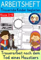 Vorschau - Stundenentwürfe - Trauerarbeit mit Kindern und Jugendlichen - HAUSTIER GESTORBEN - Todesfall Trauerbewältigung - Deckblatt