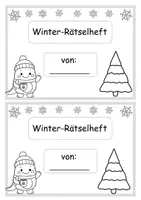 Vorschau - Arbeitsblätter - Winter-Rätselheft - Deutsch & Mathe - Seite 1