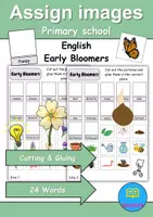 Vorschau - Unterrichtsreihen - Assign images / Bilder zuordnen: Frühblüher / Early Bloomer - Englisch - Deckblatt