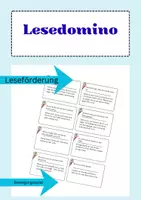 Vorschau - Spiele - Lesedomino Sommer_Deutsch_Leseförderung - Deckblatt