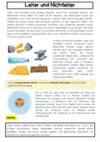 Vorschau - Arbeitsblätter - Leiter und Nichtleiter: Strom & Elektrizität - Seite 1