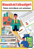 Vorschau - Arbeitsblätter - Haushaltsbudget planen: Einnahmen & Ausgaben - Deckblatt