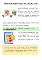 Vorschau - Arbeitsblätter - Haushaltsbudget planen: Einnahmen & Ausgaben - Seite 2