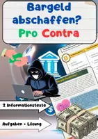 Vorschau - Arbeitsblätter - Bargeld abschaffen? Pro Contra Diskussion - Deckblatt