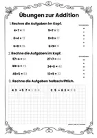 Vorschau - Arbeitsblätter - Übungen zur Addition ZR 100- dreifach differenziert - Seite 2