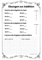 Vorschau - Arbeitsblätter - Übungen zur Addition ZR 100- dreifach differenziert - Seite 3