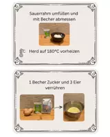 Vorschau - Präsentationen/Tafelbilder - Anleitung- Rezept: Rezeptkarten Becherkuchen - Seite 2