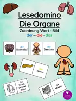 Vorschau - Spiele - Domino - Die Organe - Sachunterricht - Deckblatt