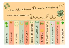 Vorschau - Aufgabenkarten - Zupfzettel, Abreißzettel, nimm was Du brauchst, take what you need, Prüfungen, viel Glück - Seite 3