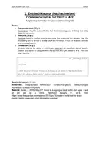 Vorschau - Klassenarbeiten - Englisch-Klausur EF: Digital Age & Emojis (Summary, Analyse + Letter to the Editor) - Seite 1