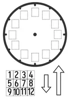 Vorschau - Mal- und Bastelvorlagen - Uhr - Bastelvorlage (2 Varianten) - Seite 2