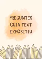 Vista previa - Tarjetas / Manipulativos - Guia de preguntes per elaborar i revisar el text expositiu - Portada