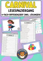 Vorschau - Arbeitsblätter - Carnival: Materialpaket (Englisch Grundschule) - Seite 1
