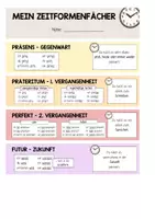 Vorschau - Fördermaterial/Inklusion - Zeitformen (Erzählzeiten) Merkfächer - Seite 2