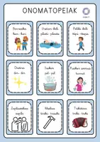 Vista previa - Tarjetas / Manipulativos - ONOMATOPEIAK - página 1