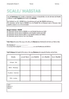 Vorschau - Arbeitsblätter - Maßstab/ Scale - Deckblatt