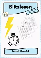 Vorschau - Arbeitsblätter - Blitzlesen - Deckblatt