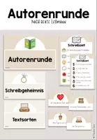 Vorschau - Merkblätter - Freie Schreibzeit und Autorenrunde nach Beate Leßmann - Deckblatt