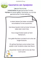 Vorschau - Arbeitsblätter - Lagebeziehungen und Geometrie 3./4.Klasse (Fokus Lesekompetenz) - Seite 3