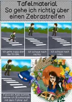 Vorschau - Poster - Tafelmaterial - Zebrastreifen - Deckblatt