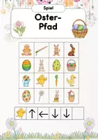 Vorschau - Spiele - Osterpfad | Osterspiel | Spiel für Ostern - Deckblatt