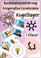Vorschau - Fördermaterial/Inklusion - Buchstabeneinführung L, N, R, S - Buchstabe L, N, R, S - Kugellager L, N, R, S - Seite 1