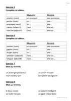 Aperçu - Feuilles d'exercices - Orthographe CM1 : Exercices - Corrigés - Page 3