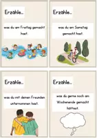 Vorschau - Merkblätter - Motivation & Rituale im Klassenzimmer - Wochenende Erzählkarten für die Grundschule - Fachübergreifend und Klassenübergreifend - Seite 3