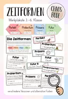 Vorschau - Poster - Zeitformen - Merkplakate (Perfekt, Präteritum, Präsens und Futur) - Deckblatt