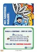 Vorschau - Fördermaterial/Inklusion - Sentence Builder - Satzbau-Fächer für den Englischunterricht - Seite 2