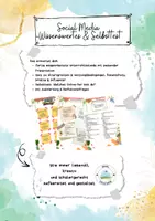Vorschau - Arbeitsblätter - Social Media & Regeln – Quiz, Selbsttest & Reflexion - Deckblatt