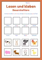 Vorschau - Arbeitsblätter - lesen denken kleben aktualisiert - Seite 1